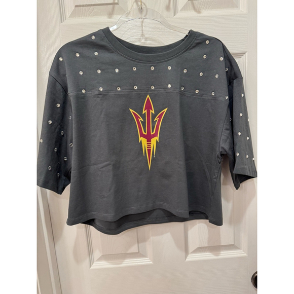 NWT Women's Gameday Couture T-shirt Size M Gray - Picture 4 of 7